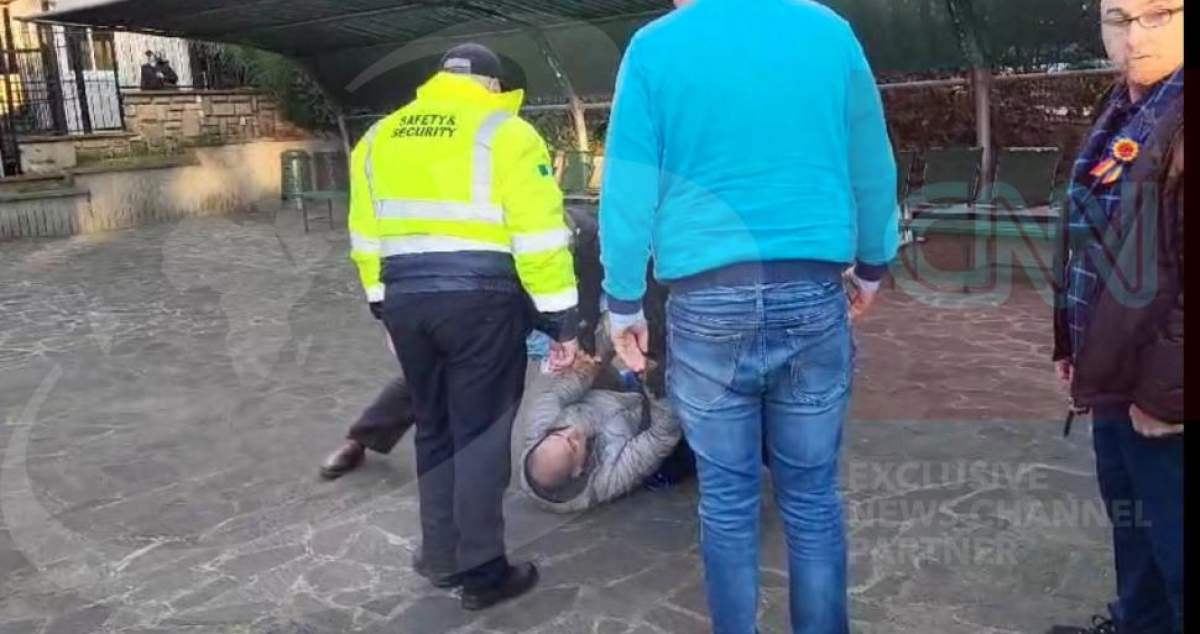 Românul a doborât un agent de pază. românul din Roma