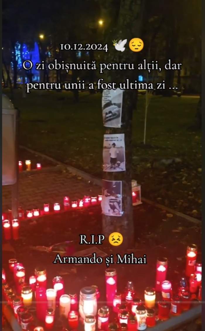 Ce a apărut la locul în care au murit Armando și Mihai, tinerii morți în accidentul din Ploiești. Apropiații sunt copleșiți de durere