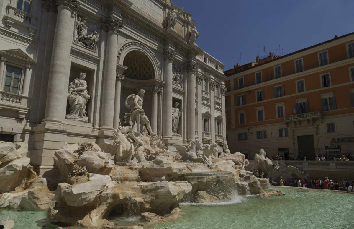 Palazzo Poli, de asemenea Palazzo Conti, Fântâna Trevi, Fântâna Trevi, Roma, Italia, Europa