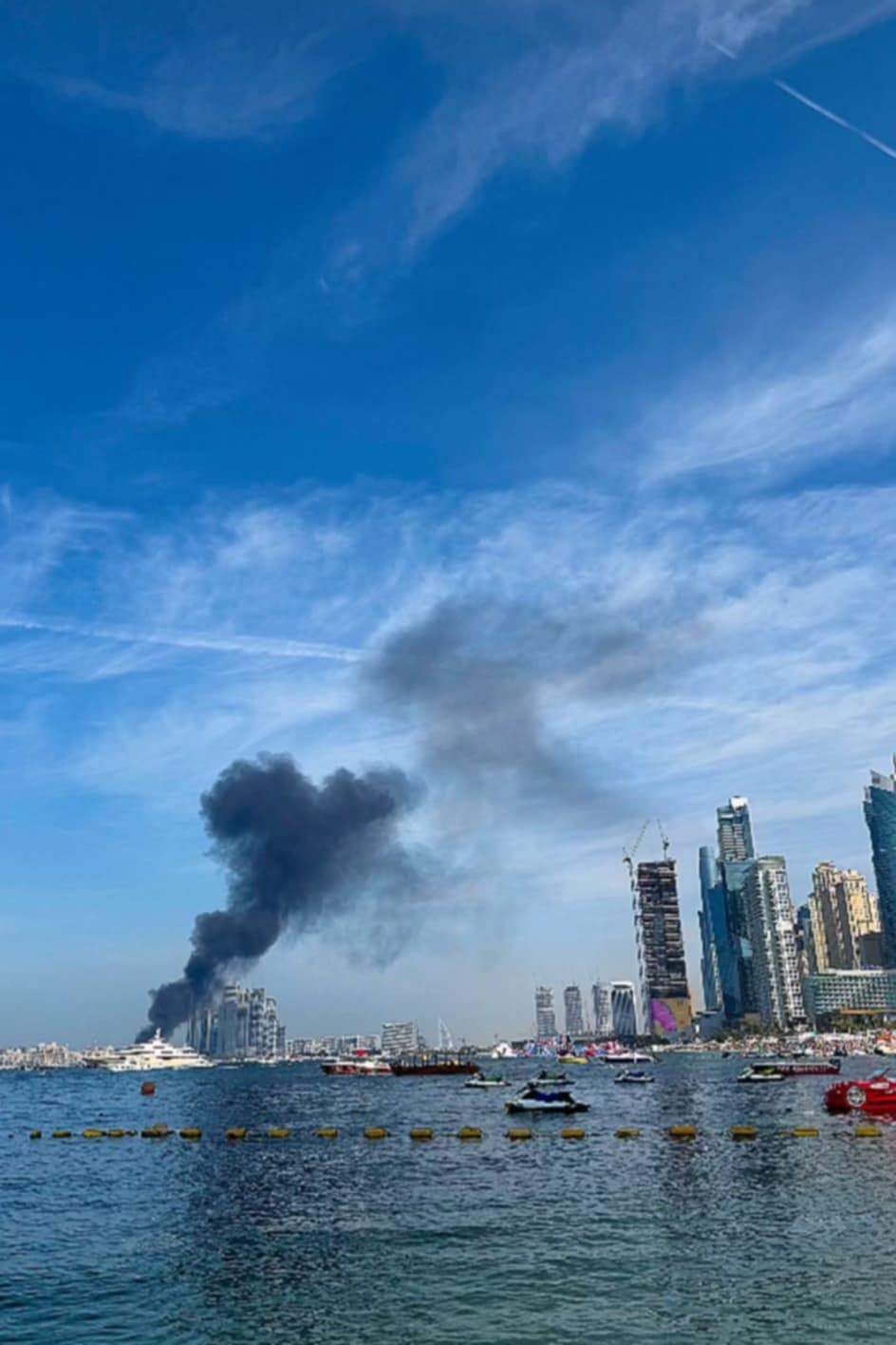 Incendiu de proporții la Dubai Marina! O vedetă din România a filmat totul | VIDEO