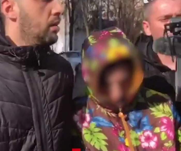 Mama criminală din Galați, după ce a fost reținută de polițiști