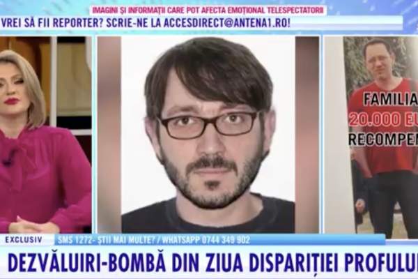 Acces Direct. Dezvăluiri-bombă din ziua dispariției profesorului de matematică. Noi detalii au ieșit la iveală în ancheta momentului: „Nu a existat" / VIDEO