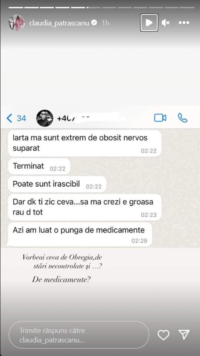 Gabi Bădălău, confesiune către Claudia Pătrășcanu: „Azi am luat o pungă de medicamente”. Afaceristul i-a povestit fostei soții ce probleme are / FOTO