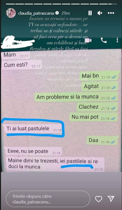 Gabi Bădălău, confesiune către Claudia Pătrășcanu: „Azi am luat o pungă de medicamente”. Afaceristul i-a povestit fostei soții ce probleme are / FOTO