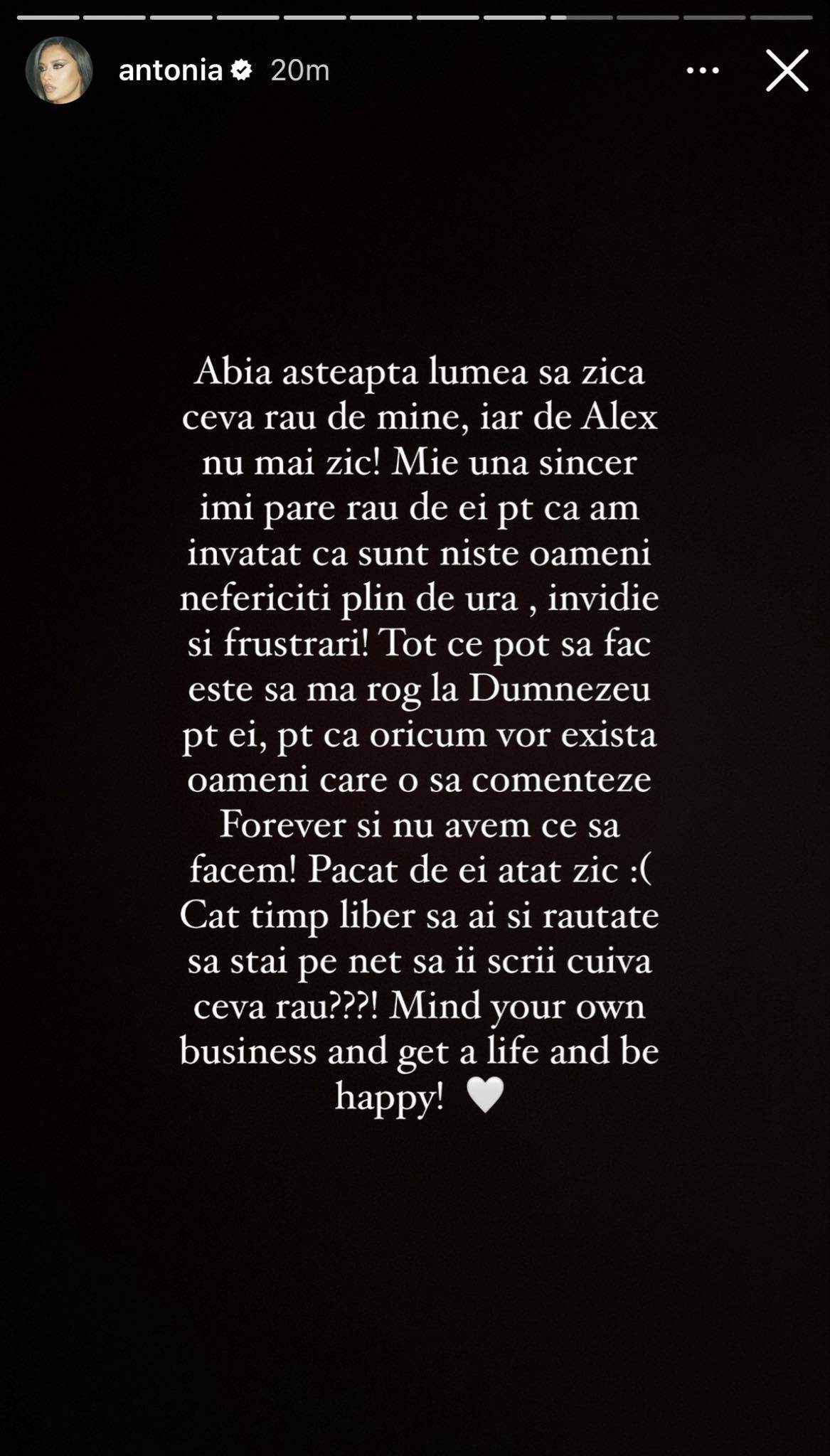 Antonia, primele declarații, după crima de la Padina: „Tot ce pot să fac este să...”. Cum îi sare cântăreața în apărare lui Alex Velea / FOTO