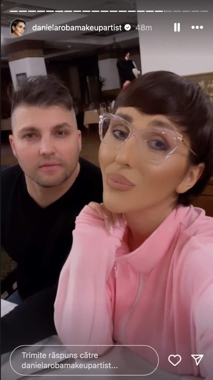 Imagine cu Beniamin si Dana Roba de la ziua fiicei sale, Chantal, 16 februarie 2024