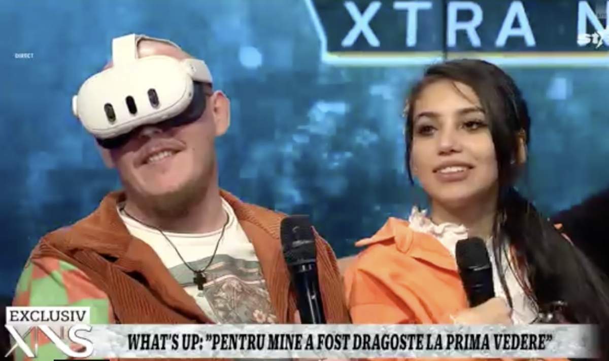 imagine din emisiunea Xtra Night Show cu What’s Up si soția