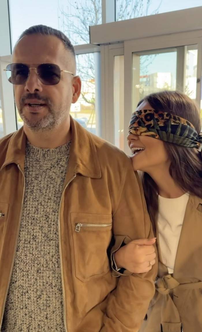 Imagine cu Mădălin Ionescu si Cristina Șișcanu la reprezentanta auto