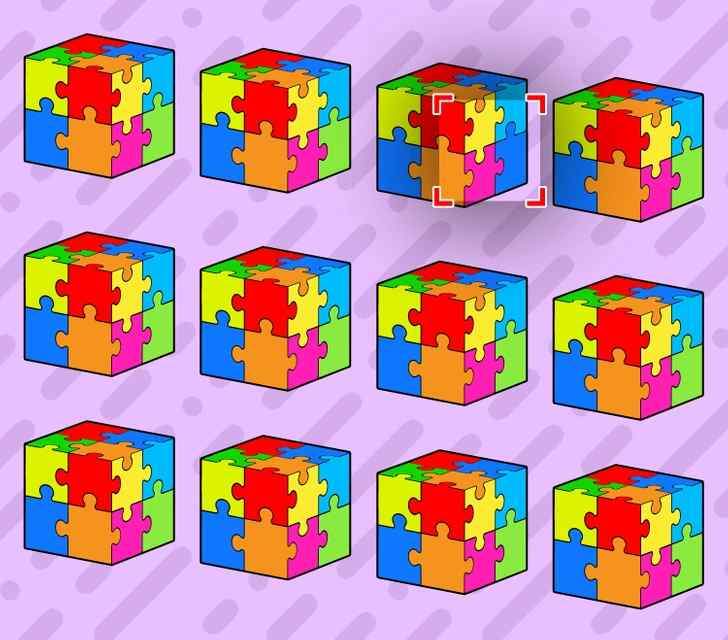 Test de inteligență! Doar 3 din 10 persoane pot vedea cubul rubik diferit din imagine. Ai la dispoziție 23 de secunde / FOTO