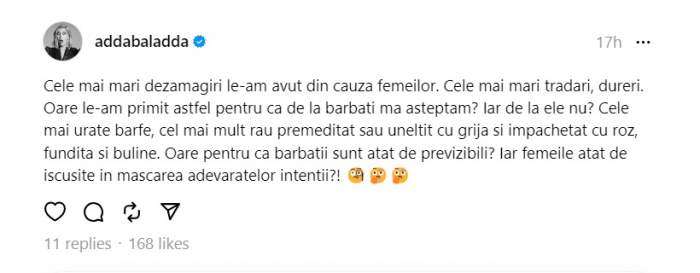 Adda, despre cele mai mari dezamăgiri din viața ei! Ce persoane i-au făcut cel mai mult rău artistei: "Atât de iscusite în mascarea ..." / FOTO