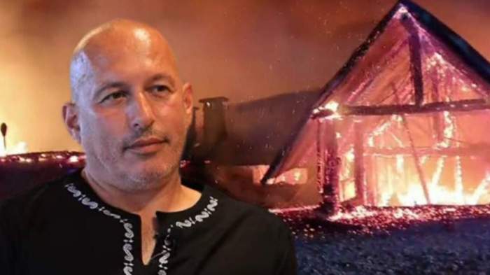 Cornel Dinicu, patronul de la Ferma Dacilor, cu incendiul