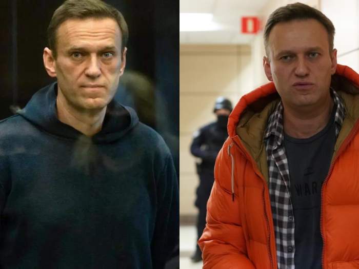 Colaj foto din doua imagini cu Alexei Navalnîi si fratele lui