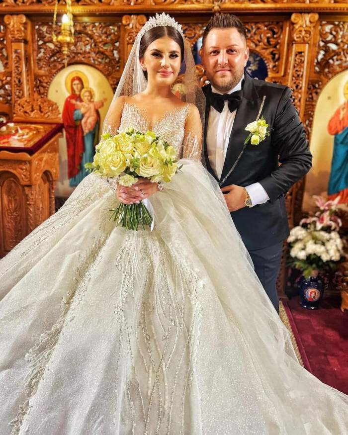 Imagini de la nunta lui Gabi Stângău, violonistul mort într-un accident de ATV, cu soția lui, Diana. S-au căsătorit în urmă cu doi ani / FOTO