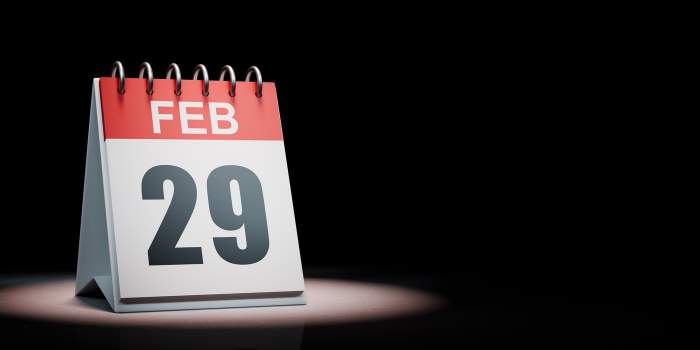 Calendar cu 29 februarie