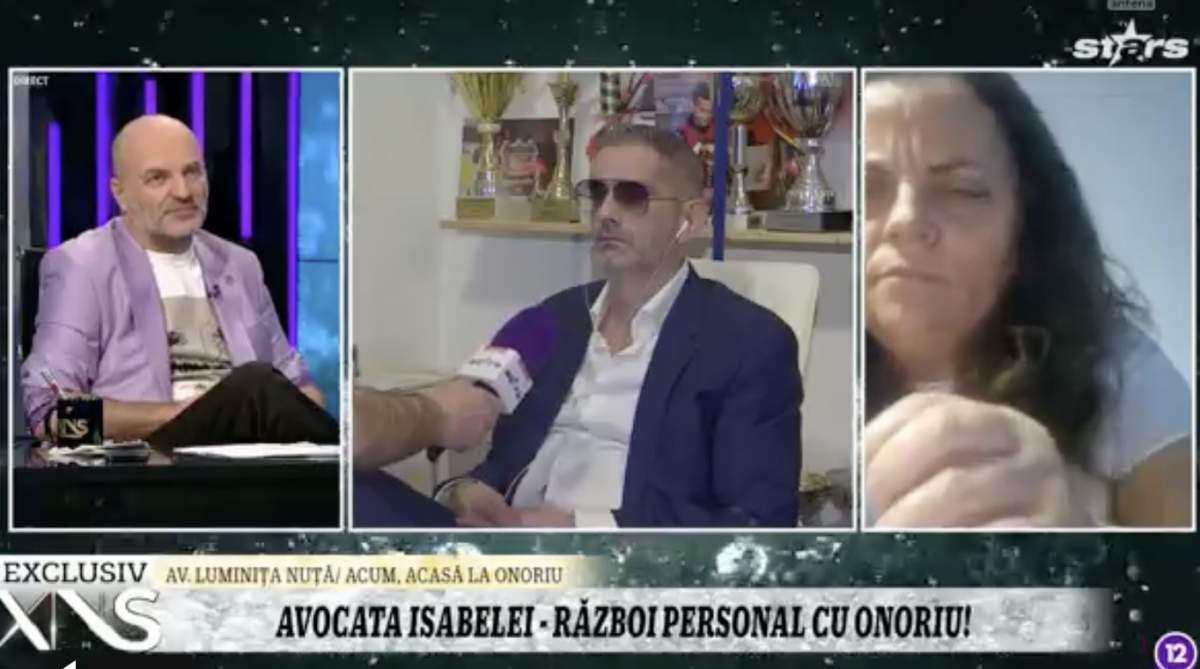 Daniel Onoriu, față în față cu avocata încă soției sale, Luminița Nuță Imagine cu Daniel Onoriu si Luminița Nuta la XNS