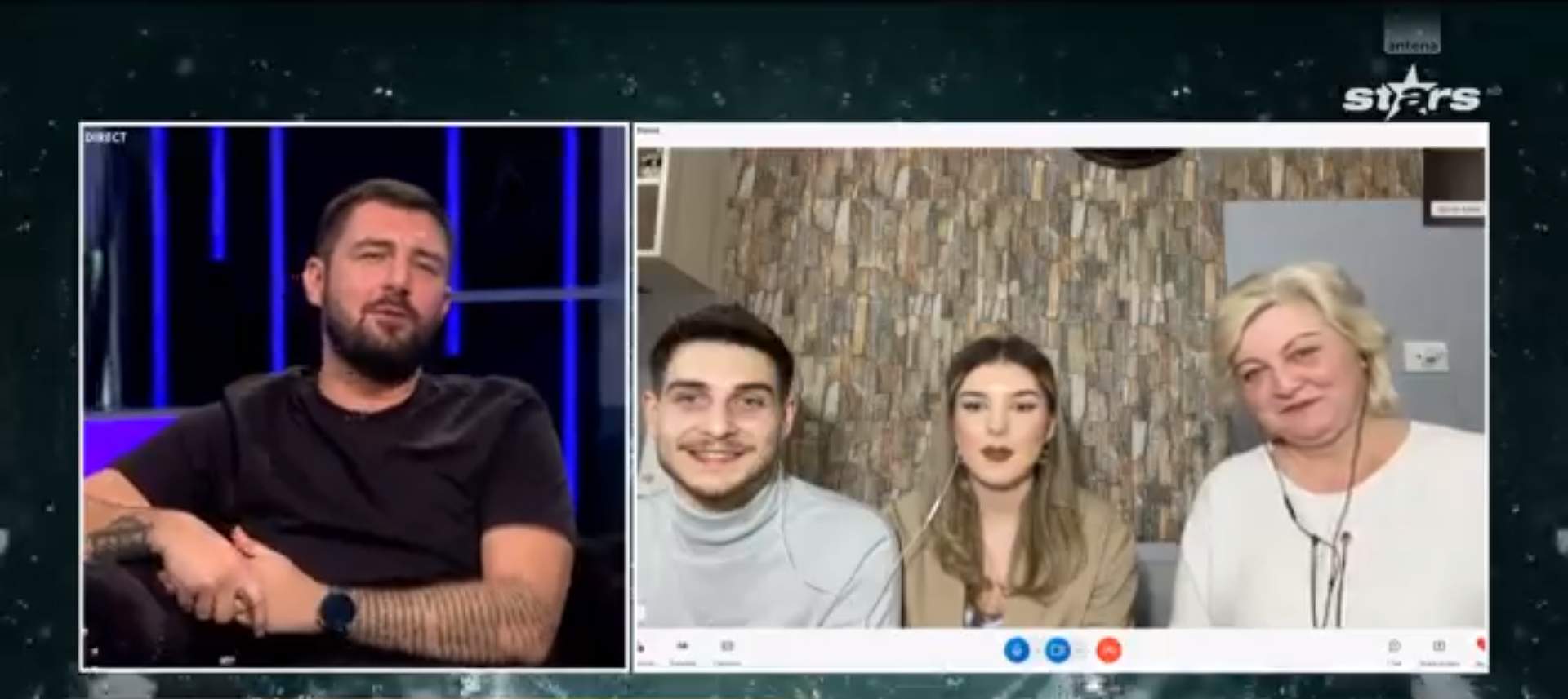 Bia și Robert de la Mireasa, sezonul 8, alături de doamna Anina, Xtra Night Show