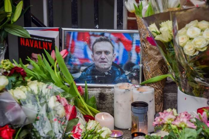 Imagine cu poza lui Alexei Navalnîi