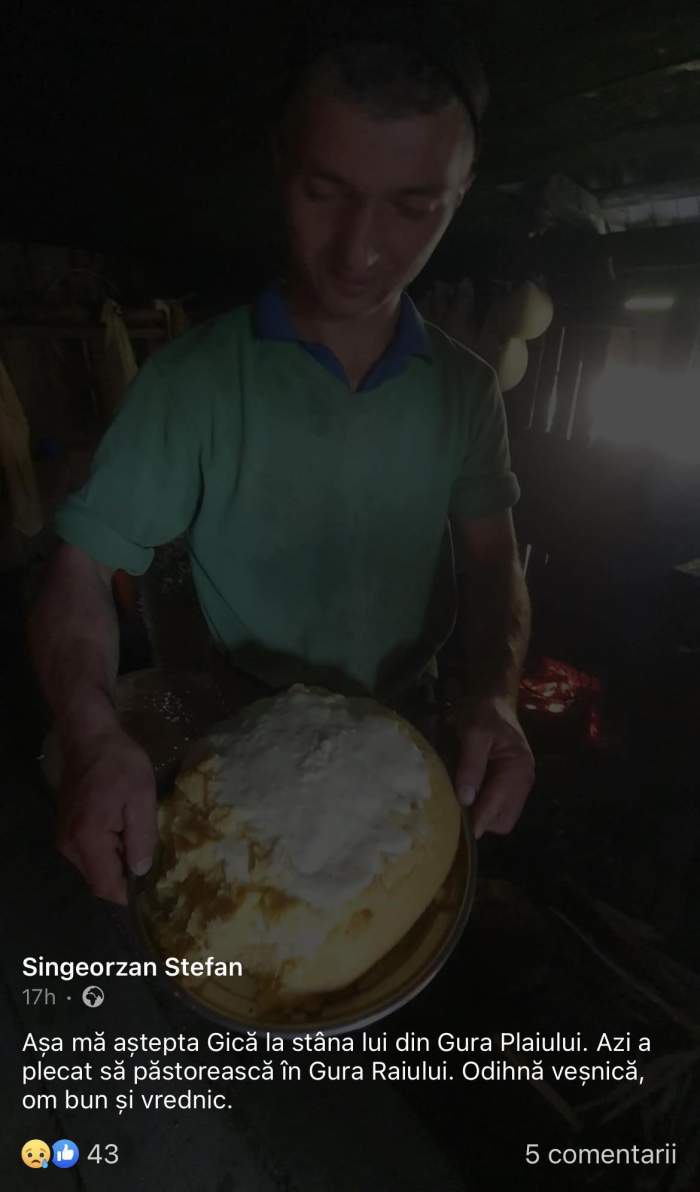 Mesajul postat pe Facebook despre Gică și Relu, frații care au murit la o stână din Bistrița-Năsăud