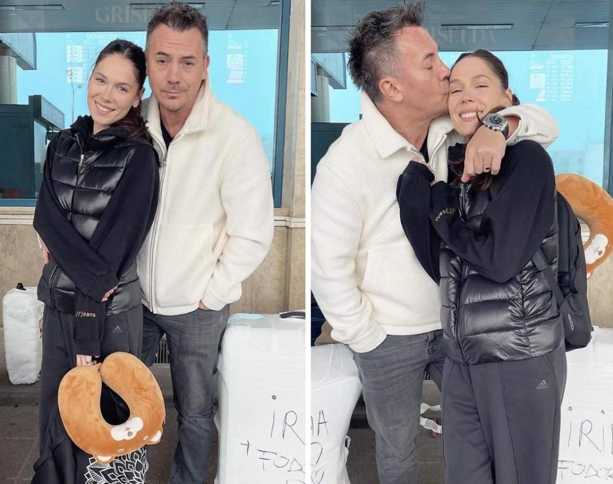 Colaj Irina și Răzvan Fodor în aeroport Colaj Irina și Răzvan Fodor