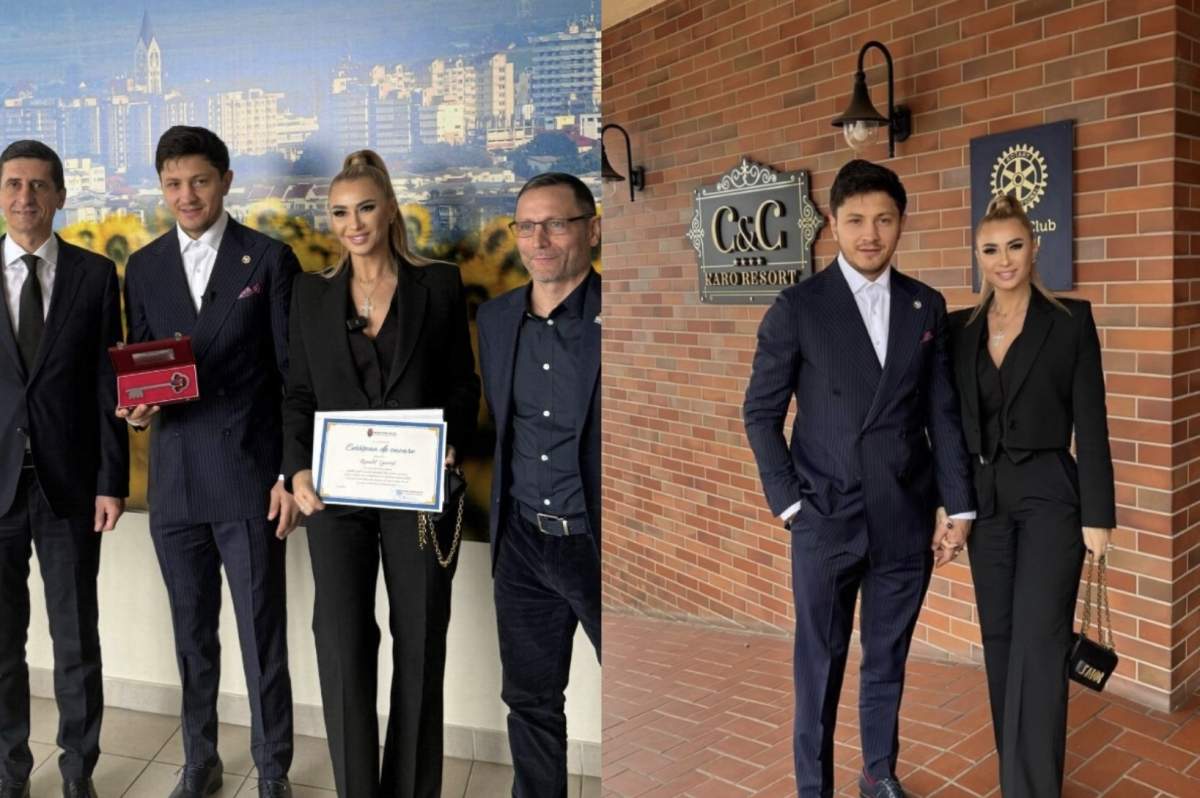 Anamaria Prodan si Ronald Gavril Colaj foto din doua imagini cu Anamaria Prodan si Ronald Gavril