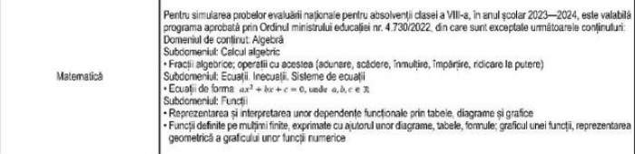 Simulare Evaluarea Națională 2024. Au fost publicate subiectele la matematică. Ce au primit elevii de clasa a VIII-a