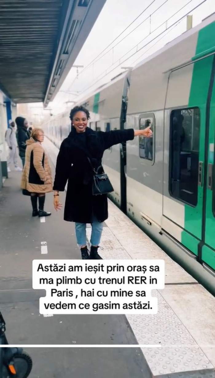 „Te comporți de parcă vezi prima dată tren”. Laurette, criticată de fani pentru un videoclip filmat pe peron, în Paris. Cum i-a luat peste picior pe fani / FOTO