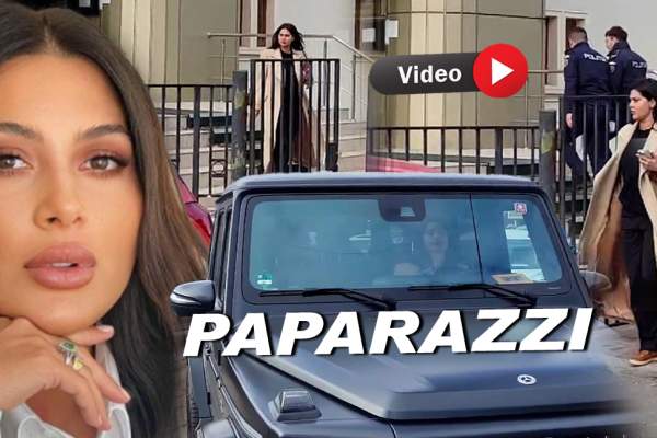 Imagini exclusive. Roxana Dobre, soția lui Florin Salam, a plecat de la Parchet. L-a însoțit pe manelist la audieri / PAPARAZZI