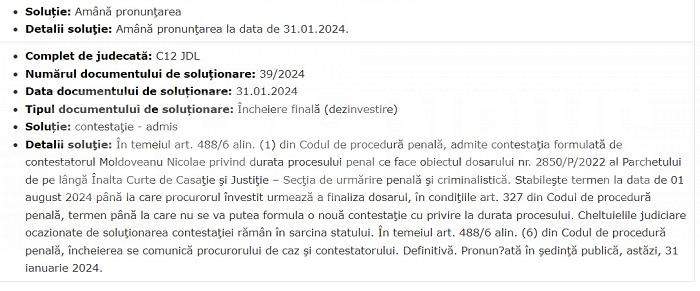 Decizie definitivă în dosarul în care este citat Gino Iorgulescu / Curtea Supremă a stabilit un termen clar