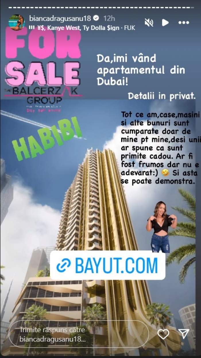 Bianca Drăgușanu își vinde apartamentul de lux din Dubai. Ce a determinat-o să ia această decizie, la doi ani de când l-a achiziționat: „Urmează să....”