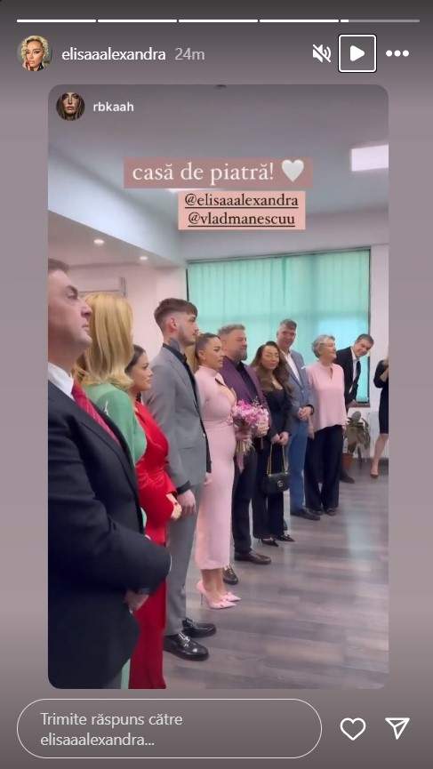 Reporterul Xtra Night Show, Elisa Roman, a spus „Da”. Primele imagini de la cununia civilă / FOTO