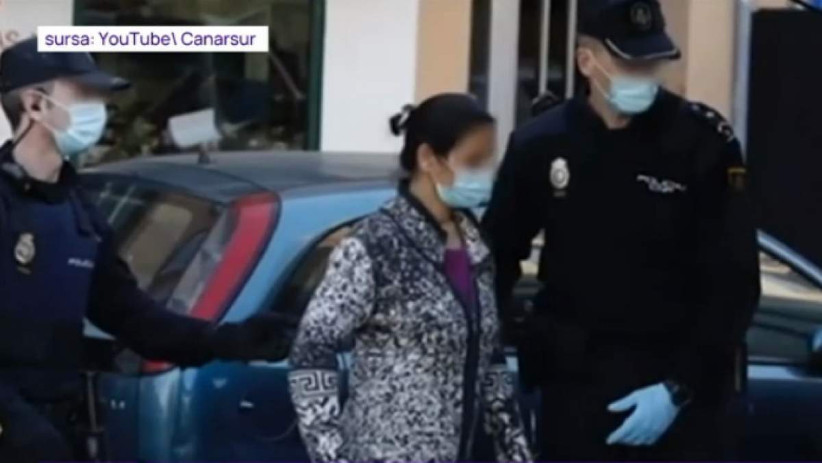 Imagine cu românca din Spania care și-a vândut cu 4.000 de euro fetița de 12 ani, reținută de polițiști Imagine cu românca din Spania care și-a vândut cu 4.000 de euro fetița de 12 ani