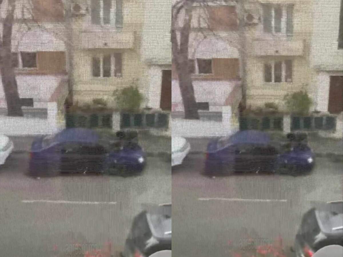 imagine de la locul incidentului din București