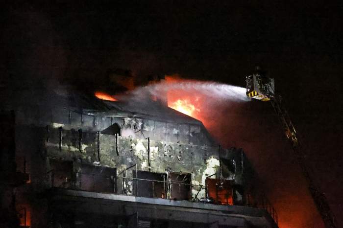 imagine de la locul incendiului