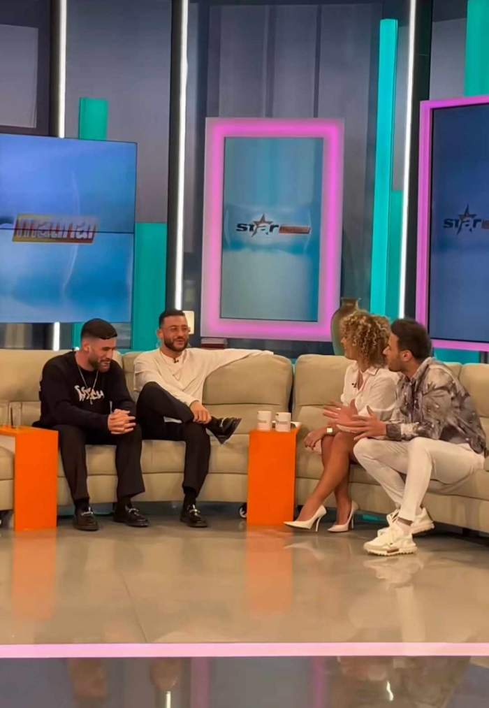 prezentatorii Star Matinal și Kalin Brothers în platou