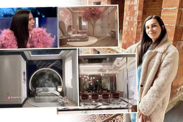 Imagini din vila de lux a Georgianei Lobonț. Artista și soțul ei, Rareș Ciciovan, își doresc să se mute în noua casa de Crăciun / FOTO