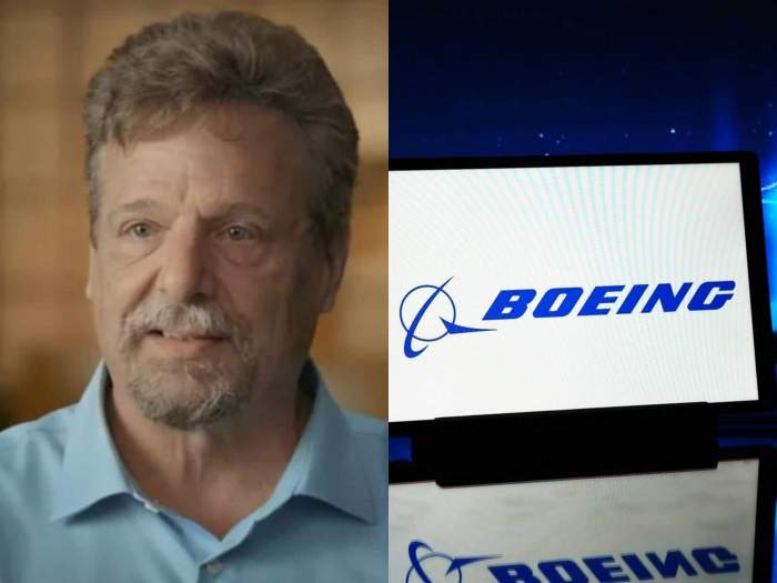 John Barnett și sigla Boeing