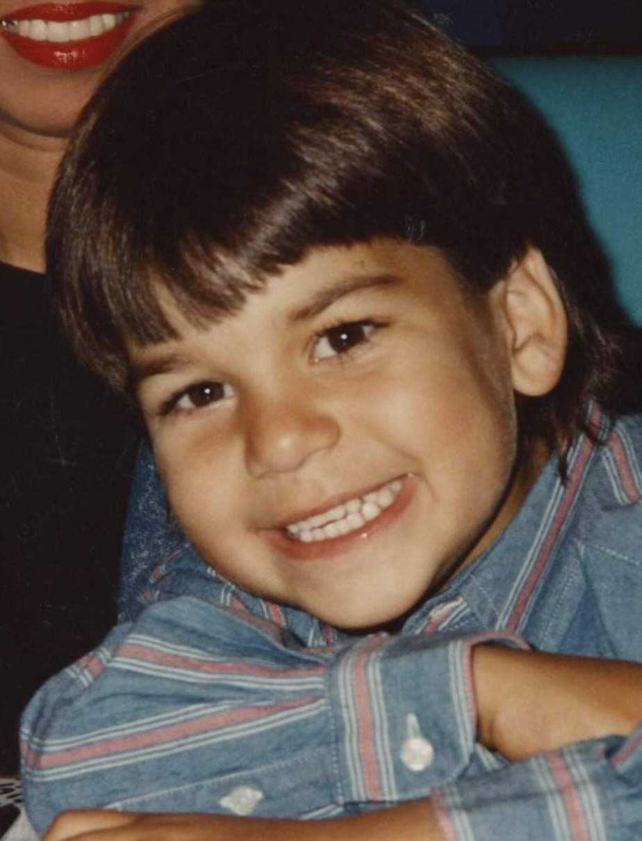 Imagine cu Rob Kardashian din copilărie