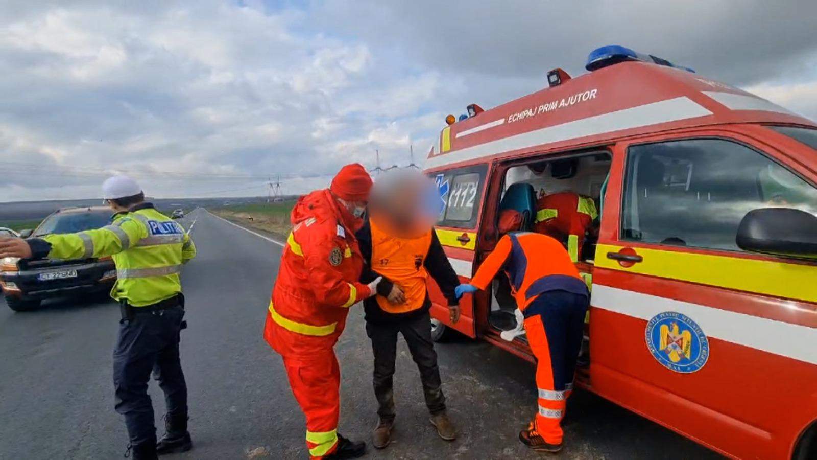 Imagini accident Constanța