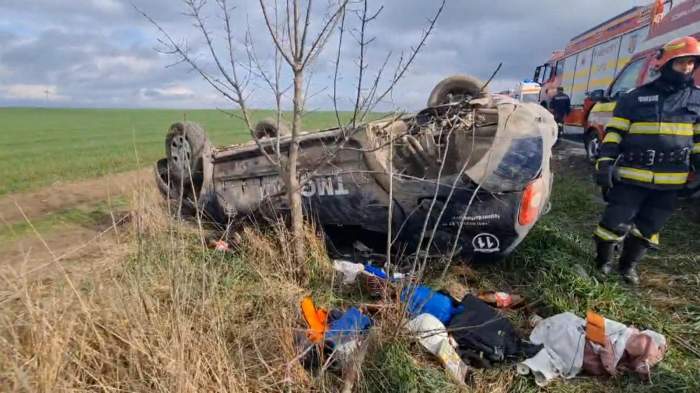 Imagini accident Constanța