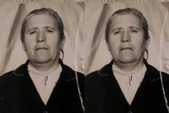 Colaj foto din doua imagini cu femeia de 81 de ani, din Gorj, dispărută