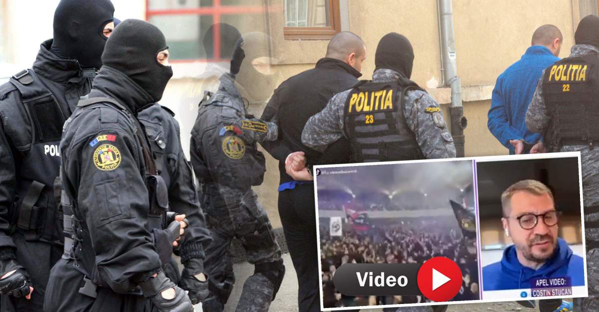 Știrile Antena Stars. Val de arestări în fotbal! Peste 20 de suporteri, ridicați de mascați: ”Este o încălcare a legii” / VIDEO