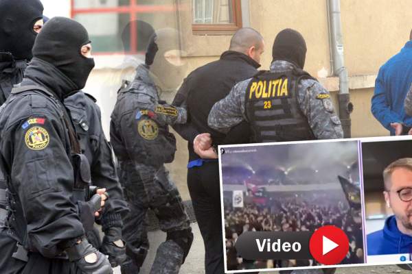 Știrile Antena Stars. Val de arestări în fotbal! Peste 20 de suporteri, ridicați de mascați: ”Este o încălcare a legii” / VIDEO