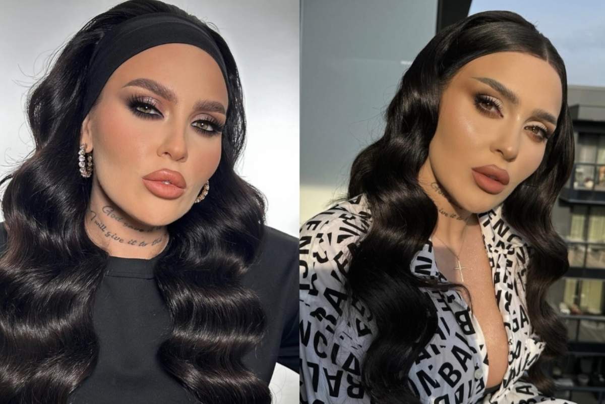 Oana Radu Colaj foto din doua imagini cu Oana Radu