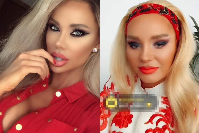 colaj din doua poze cu bianca dragusanu si maria constantin
