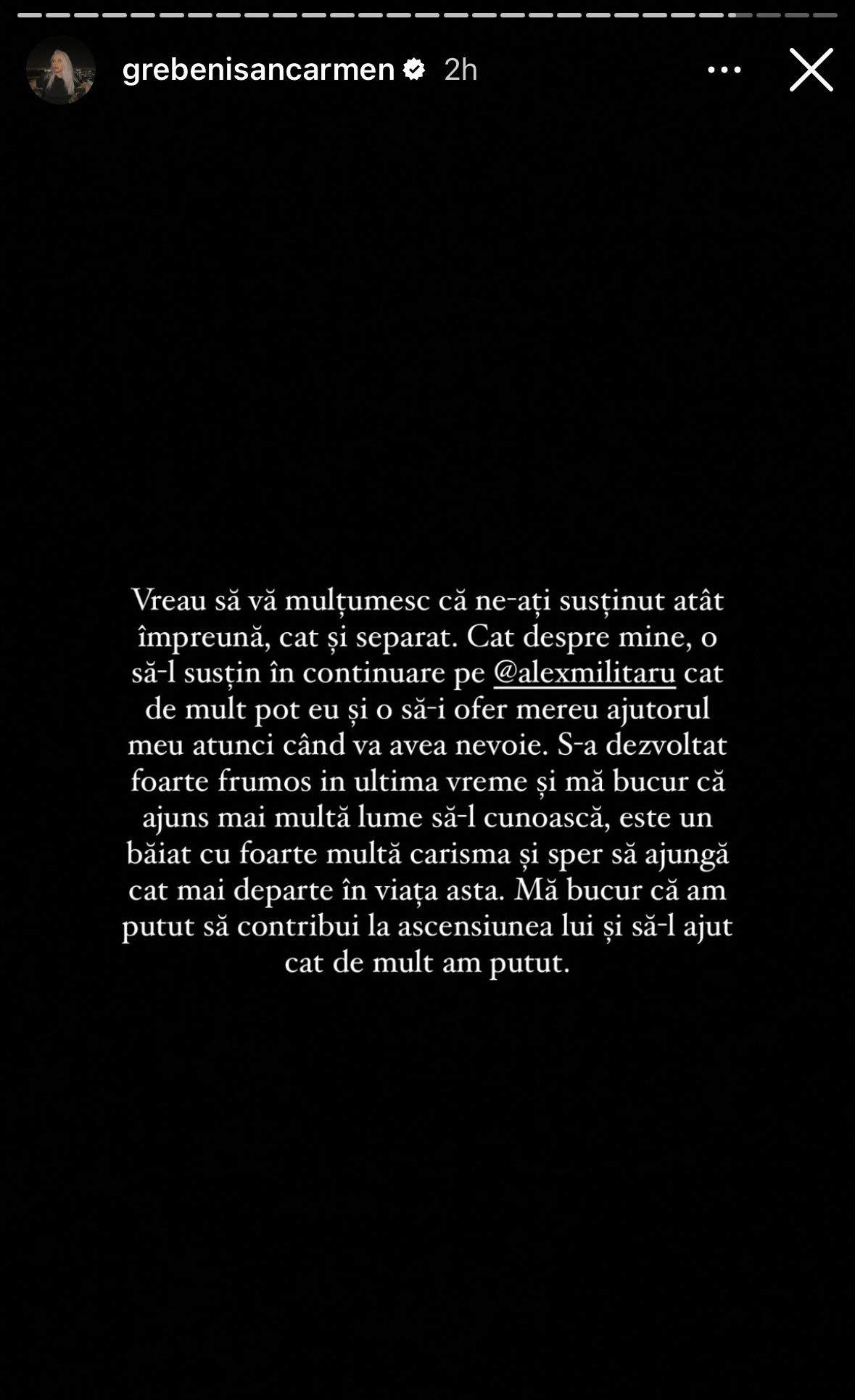 Carmen Grebenișan și Alex Militaru au ajuns la separare