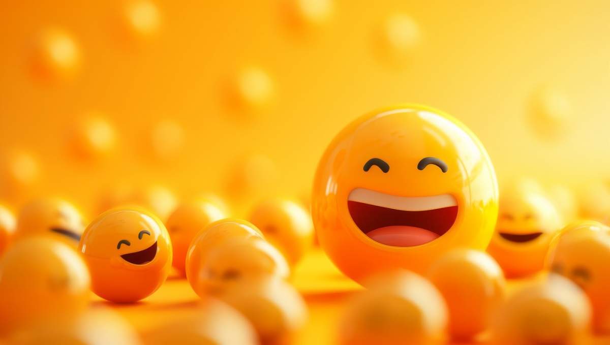 Emoji care râd