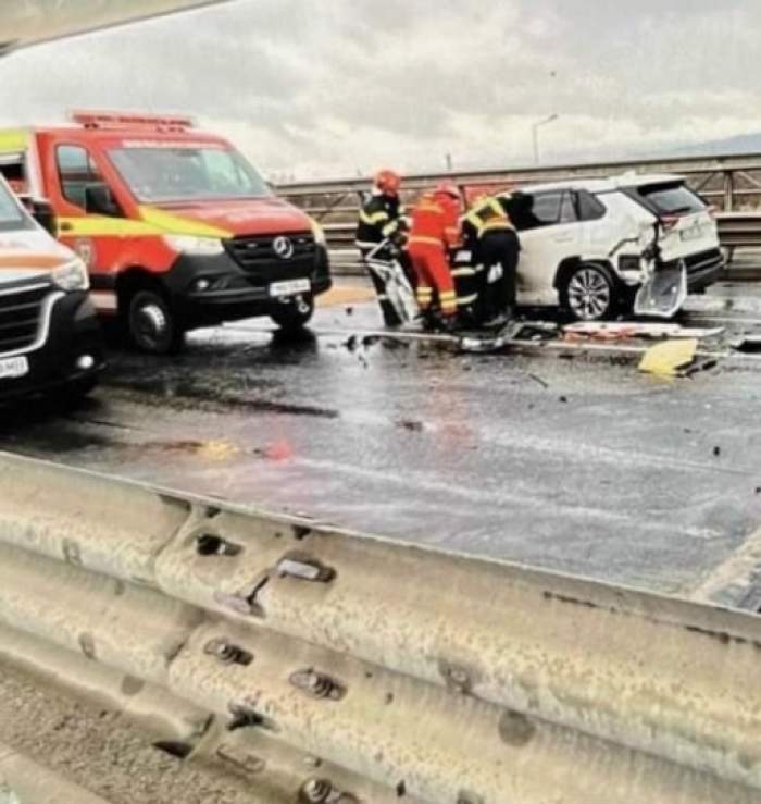 Un șofer a murit într-un accident cumplit