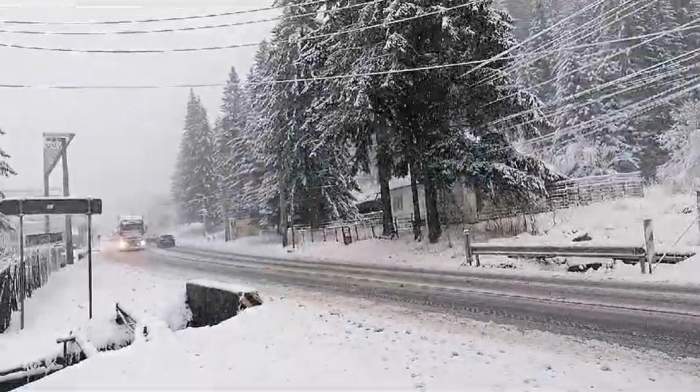 peisaj cu ninsoare din Brașov