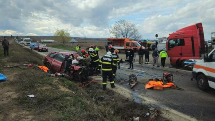 Imagine cu accidentul din Iași