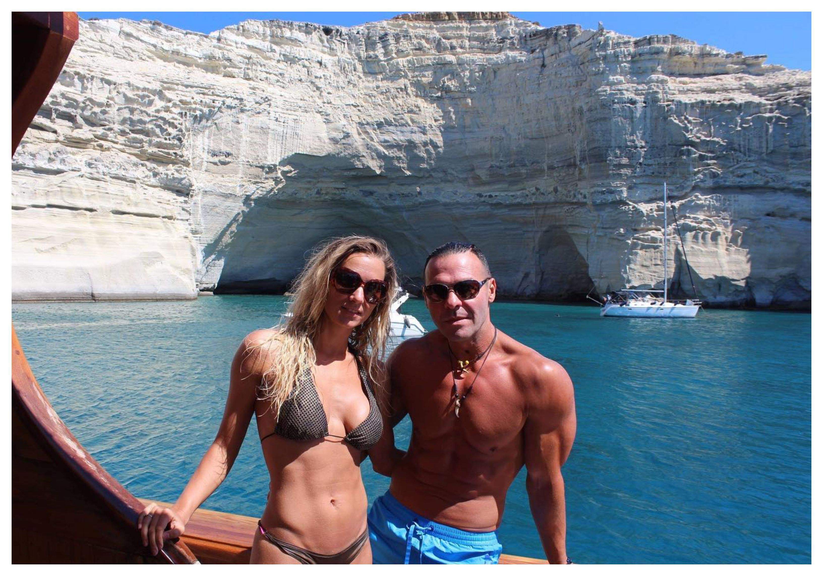 Cornel Pasat și soția lui în vacanță